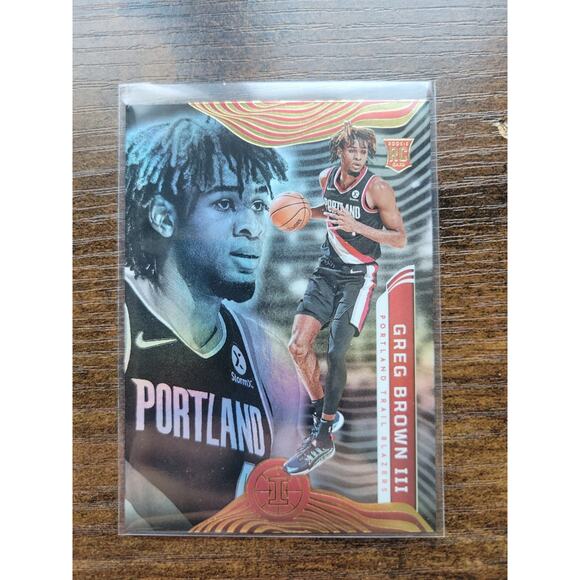 Greg Brown III 2021-2022 Panini Illusions #190 - Rookie - Portland - Fresh Pull - Picture 1 of 2